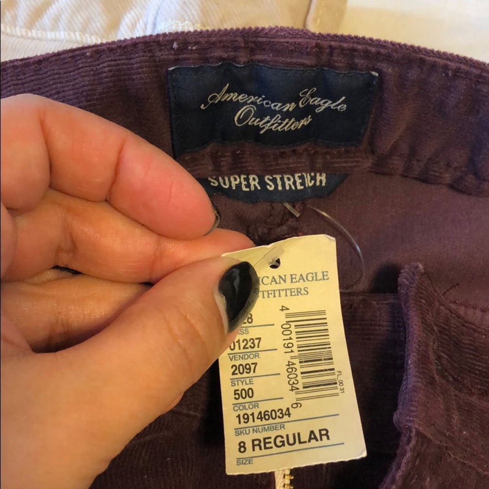 AMERICAN EAGLE CORDUROY STRETCH SKINNY JEANS - Picture 2 of 3
